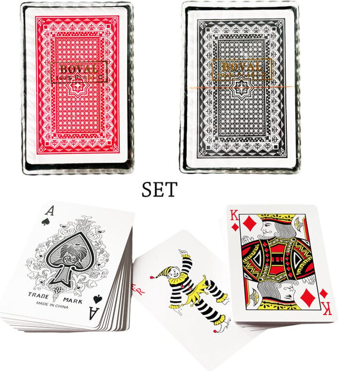 Plastic Speelkaarten set van 2-pak - waterdicht - 100% plastic - Playing-cards - Pokerkaarten