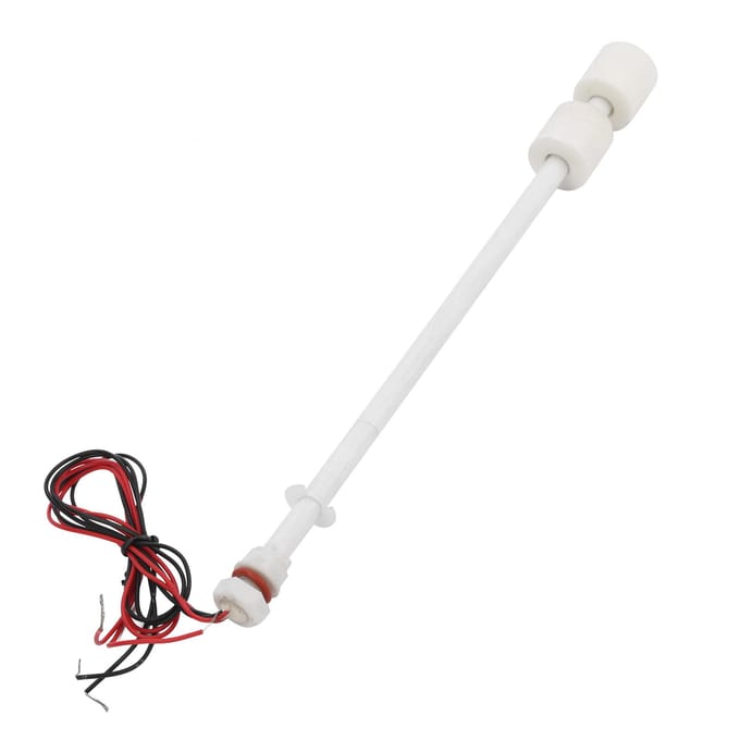 PP Vlotterschakelaar Plastic Vloeistofniveau Detectie Alarm Verbindingsstang Controller 250mm white