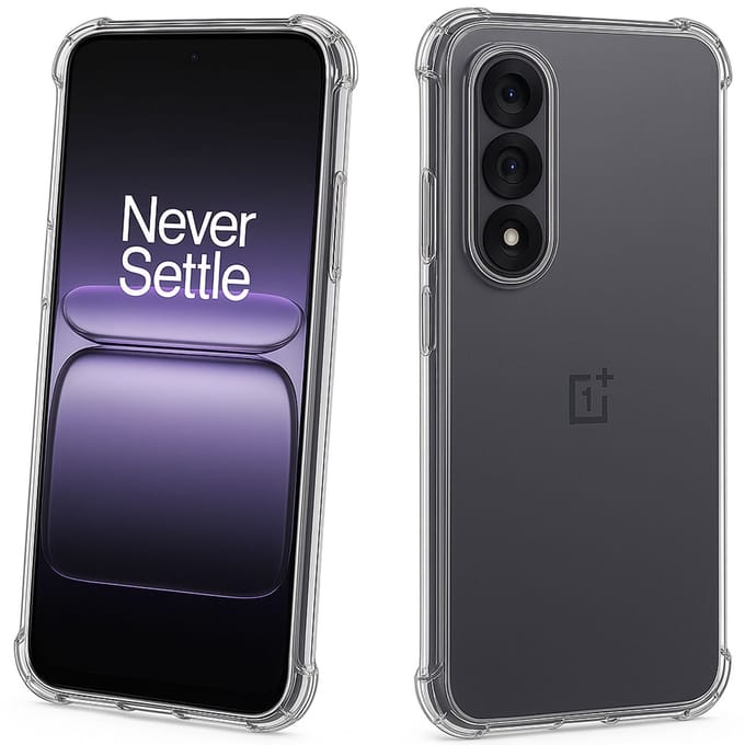 TechNow Hoesje geschikt voor OnePlus Nord 5 Hoesje Screenprotector - Extreme Shock Case – Case Transparant