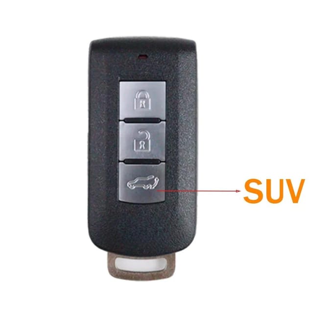 Pour Mitsubishi Montero Lancer Outlander Sport Asx Eclipse Cross Pajero Shogun Rvr Coque de Télécommande de Clé de Voiture gray