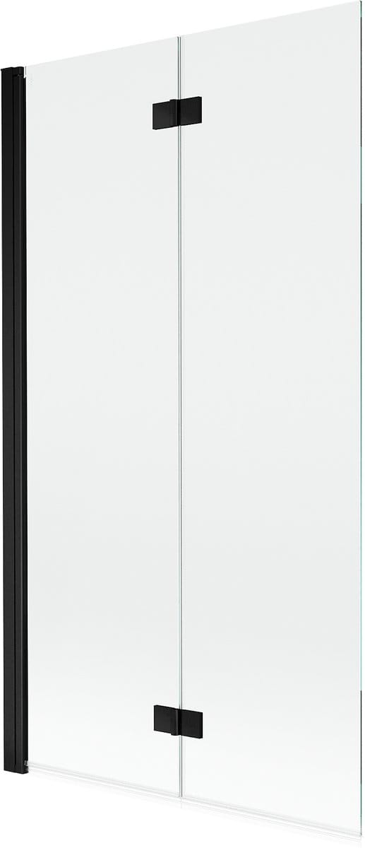 Mexen Mist dubbele douchescherm links 100 x 150 , transparant, zwart - 8A9-100-002-70-00-L