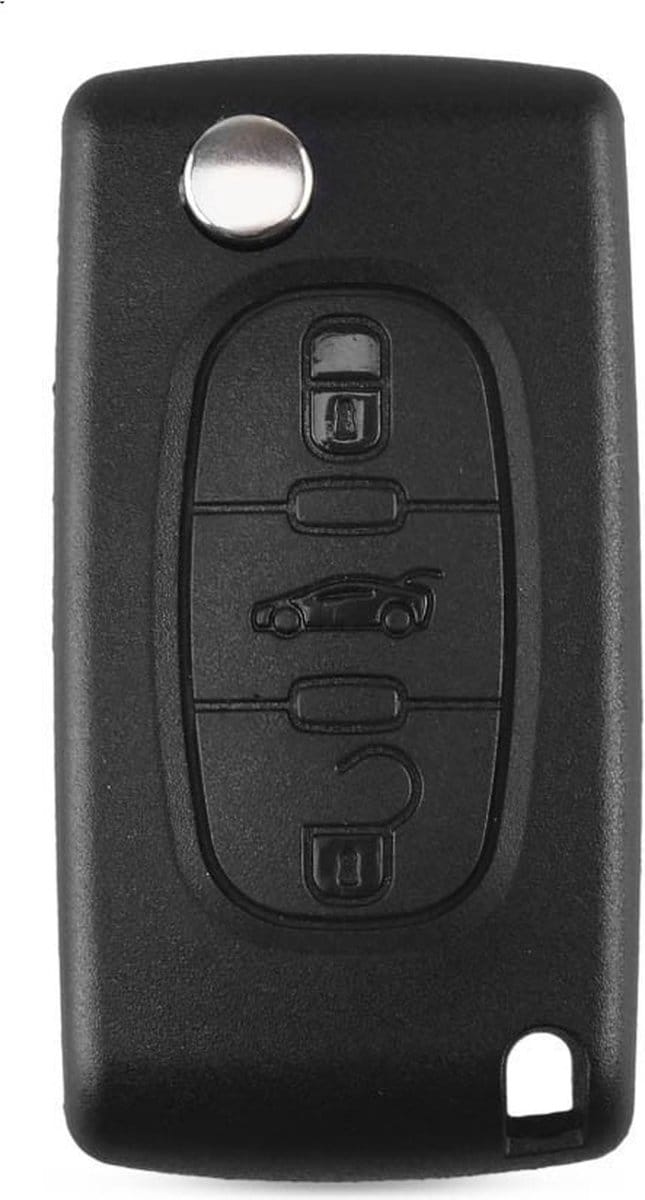 XEOD Autosleutelbehuizing - sleutelbehuizing auto - sleutel - Autosleutel / Geschikt voor: Peugeot 3 knops VA2