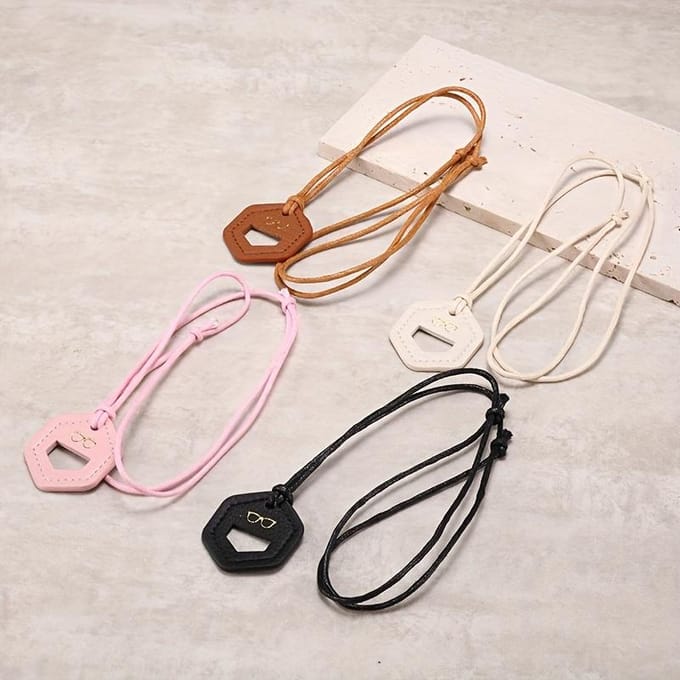 Mode Portable Suspendu au Cou Cordon de Suspension pour Lunettes Rangement Lunettes de Catastrophe Marine Monture de Lunettes gray