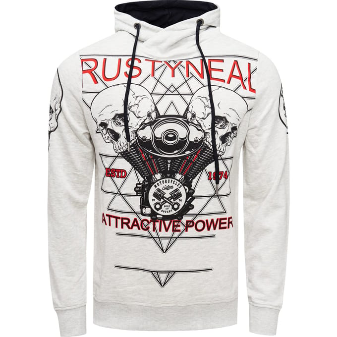 Sweatshirt met rockerprint