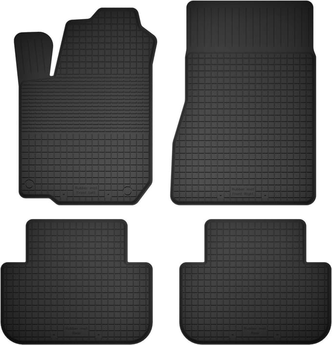 Wielganizator BasicProtect Serie - Universele Rubber Automatten - 4 stuks - Antislip - Weerbestendig