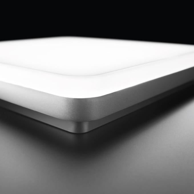 Performance in Lighting LED plafondlamp WL260 hoekig aluminium 24W 26x26cm