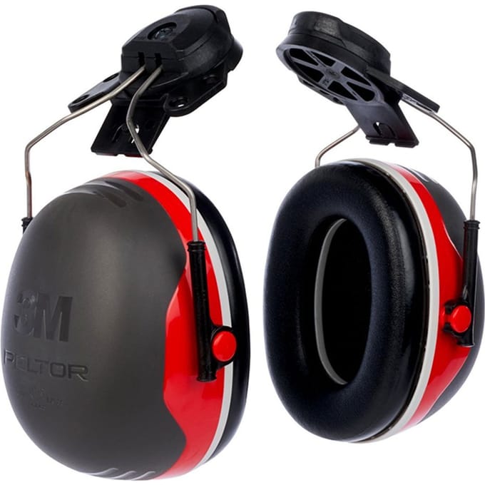 3m peltor x3p3e gehoorkap helm rood