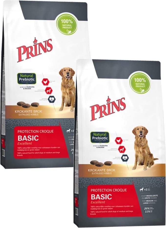 Prins Protection Croque Basic Excellent - Hondenvoer - 2 x 2 kg