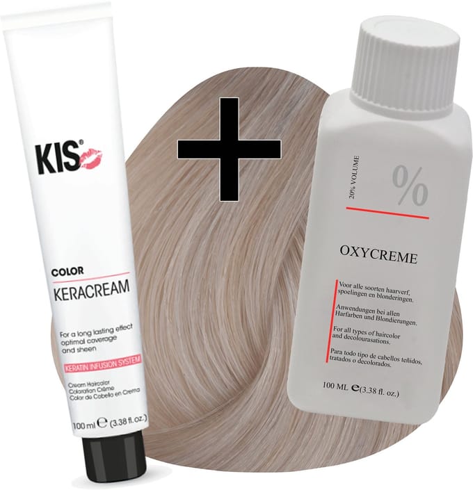 KIS haarverfset - 12PA Ultralicht parel as  - haarverf & waterstofperoxide