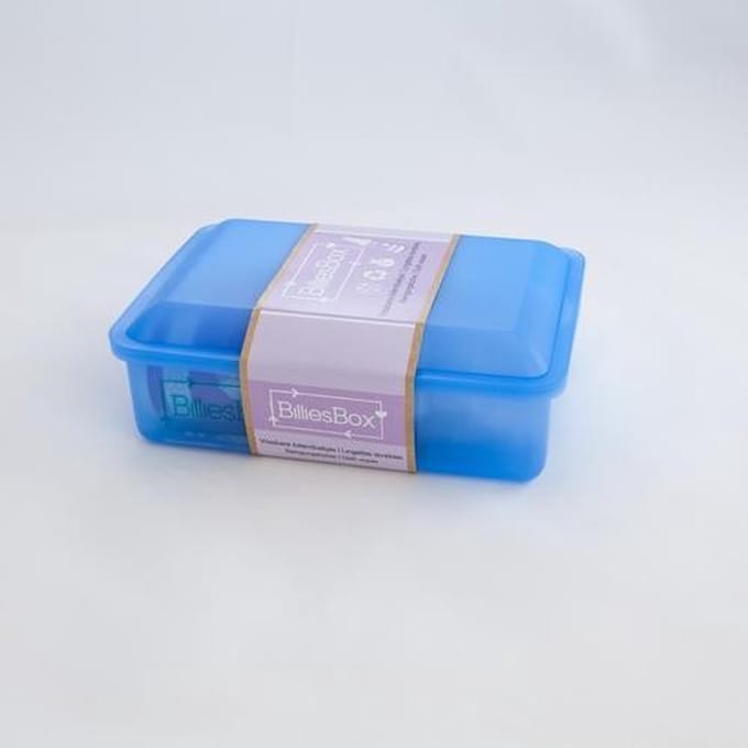 BilliesBox blauw, geur lavendel - Wasbare billendoekjes en lotion