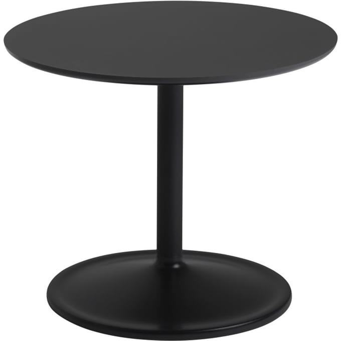Muuto Soft Side Tafel laag - Ø48 - zwart