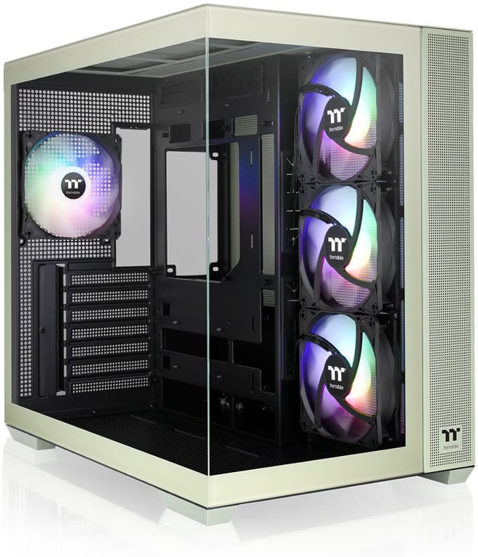 Thermaltake View 380 TG ARGB Mid - PC Case - Behuizing - Gehard Glas - 4x120mm Ventilator - Matcha