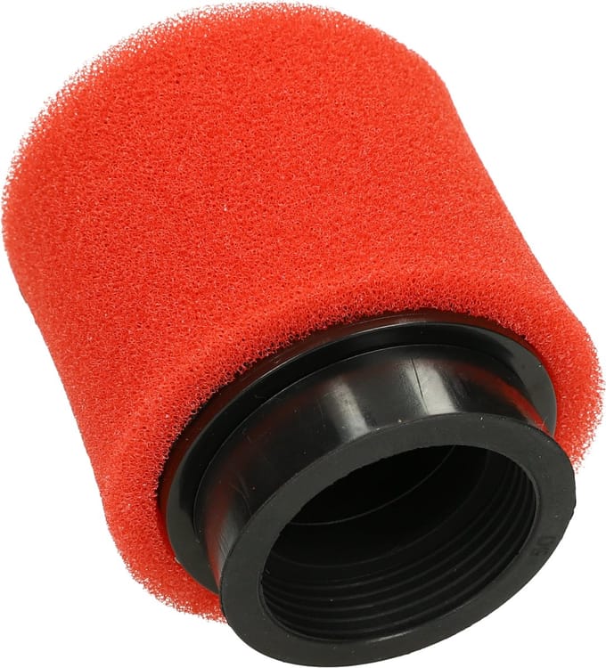 Mezoly luchtfilter Ø50mm recht rood/zwart