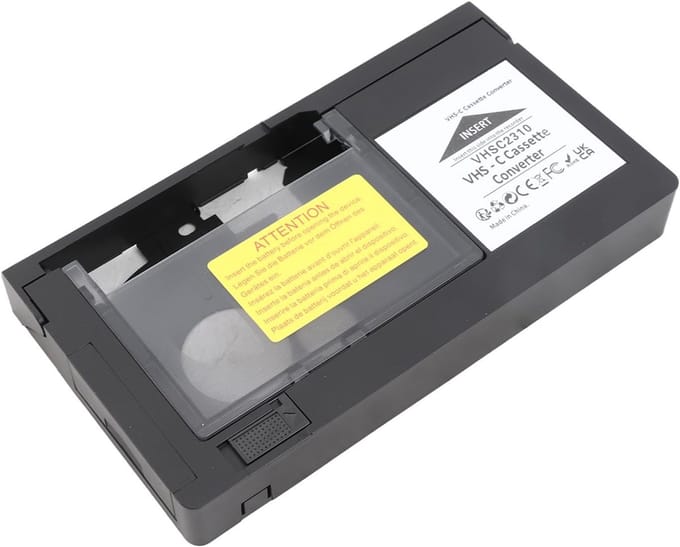 Cassette Adapter - VHS C Converter - Oude Banden Afspelen - One Touch Bediening - 188x102x25mm