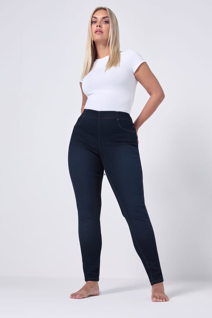Yours For Good Lange Jenny Jegging Met Stretch In Indigoblauw Size Regular > 44