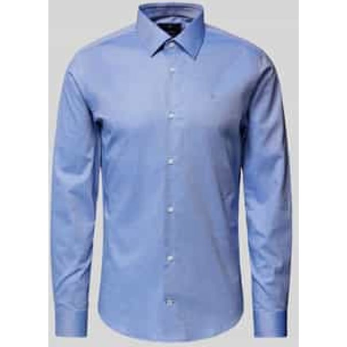 Slim fit zakelijk overhemd met kentkraag, model 'Pierce'