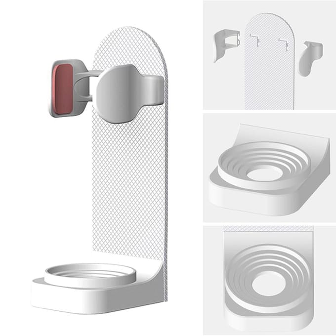 Verstelbare Tandenborstelhouder Elektrische Tandenborstel Basis Silicone Antislip Wandmontage Borstel Lichaam Rek Past 99% wit