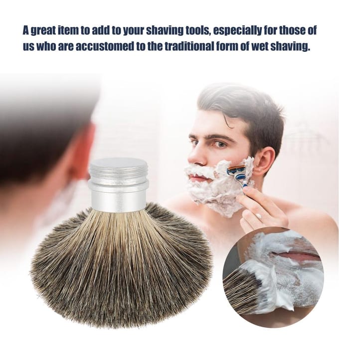 Baard Scheergereedschap Draagbare Baardborstel Voor Mannen Beste Borstelhaarborstel Snorborstel gray
