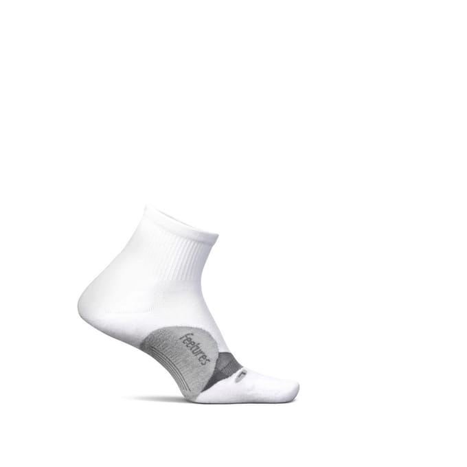 Feetures - Elite Light Cushion Quarter - White - Wit / MEDIUM