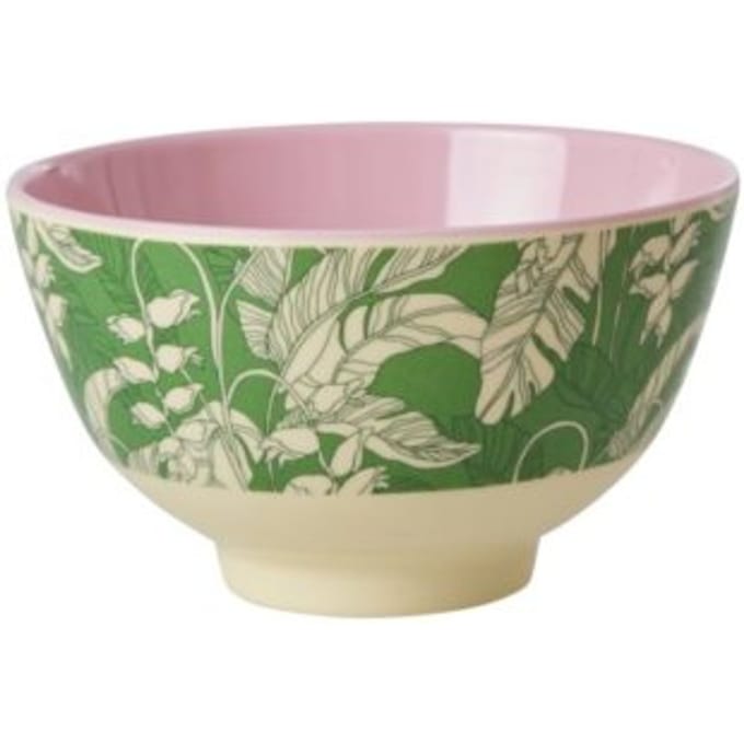 Rice melamine kom small paradise print
