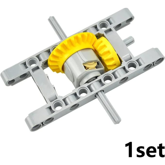 MOC Technische Differentiële Bouwstenen Mechanisch Speelgoed High-Tech Component Tandwielen Werkt Met featuring 6573 62821 65414 white