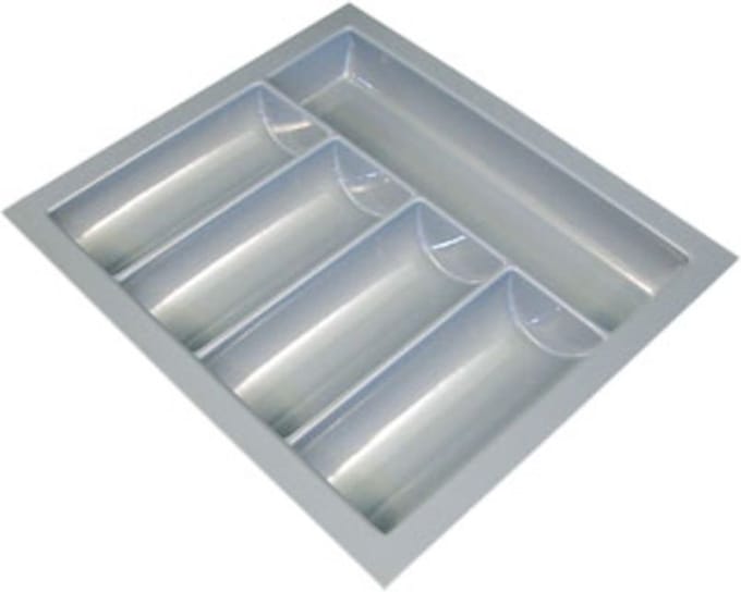 Bestekindeling 39x48 cm Vario kleur Zilvergrijs