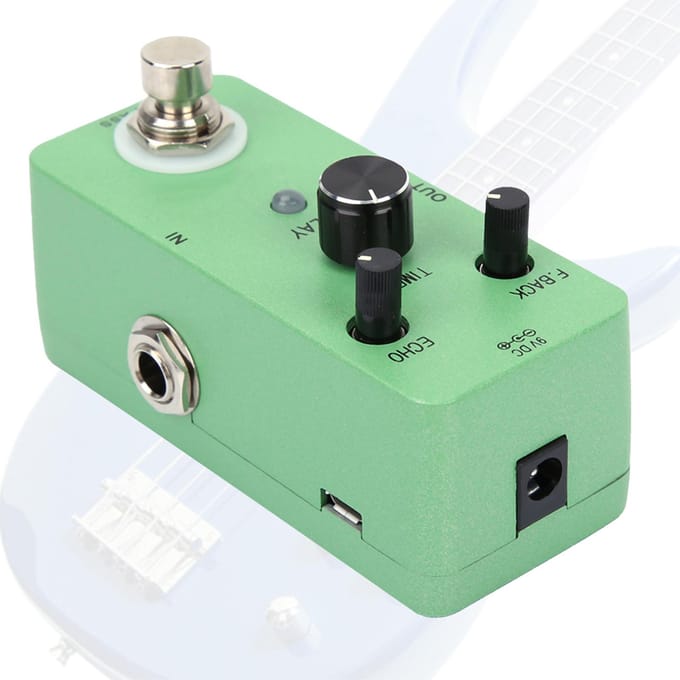 Klassiek Delay Effect Geluidsprocessor Gitaar Effectpedaal Gitaaronderdelen Accessoire beige
