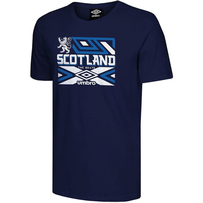 Umbro Schotland De Dapperen Heren Navy T-Shirt