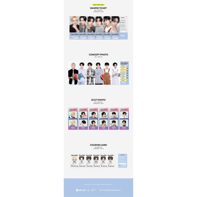 ENHYPEN - [Collection de Cartes Coupon ENHYPEN WORLD] CAMPUS LIFE BASIC ver. gray