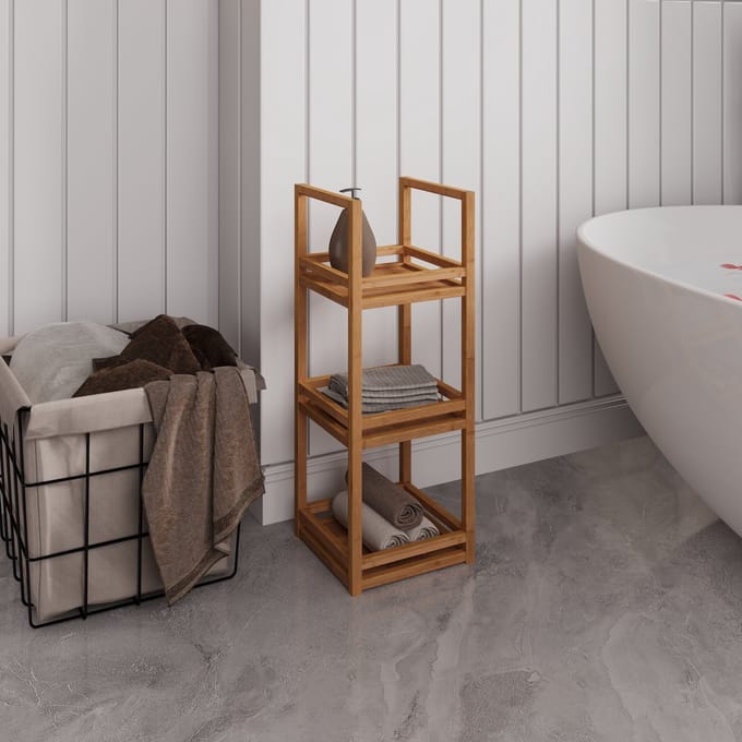 Opbergrek - Compact - Opberg Caddy - Bamboe - Naturel