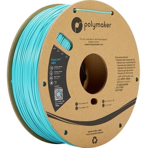 Polymaker PE01010 PolyLite Filament ABS kunststof Geurarm 1.75 mm 1000 g Turquoise 1 stuk(s)