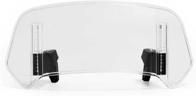 Motorfiets Windscherm - Winddeflector Clips - Comfortabel Rijden - Verstelbare Positionering - 280mm x 120mm - Transparant