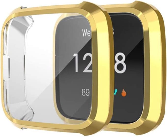 YPCd FitBit Versa Lite Siliconen Case - Goud