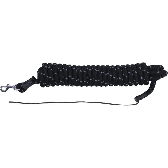 QHP Loswerktouw 6,8 mtr, 14 mm Zwart/Grijs - One size