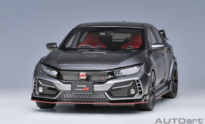 AUTOart 1/18 Honda Civic Type R (FK8) - 2021, Polished Metal Metallic