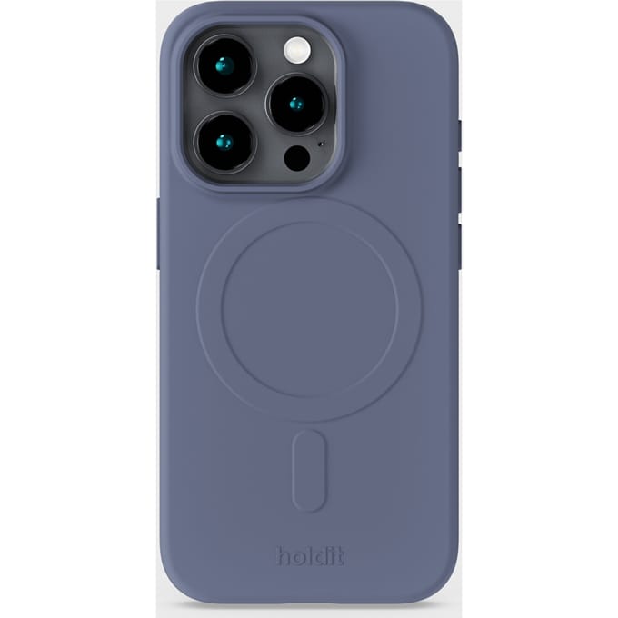 Holdit Soft MagSafe Case voor de Apple iPhone 15 Pro - Pacific Blue