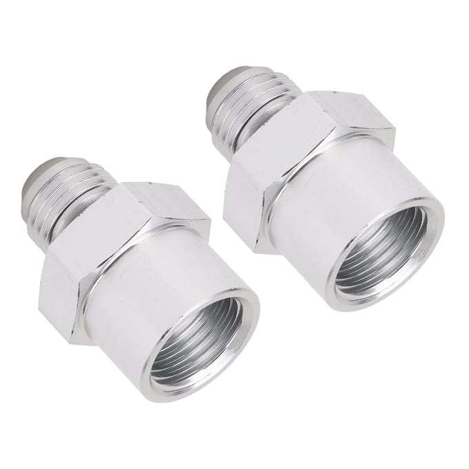 1 paar Brandstofslanglijn Adapter M16X1.5 Binnendraad naar AN6 Buitendraad Brandstofadapter Draadconnector white