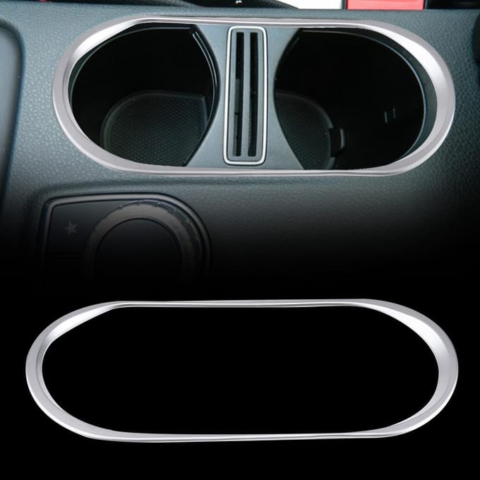 Auto Middenconsole Waterbekerhouder Sierlijst Cover voor Mercedes Benz ACLAGLA klasse 20132017 black