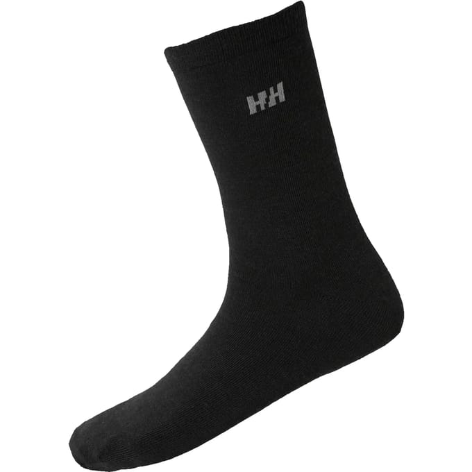 Helly Hansen Everyday Wool Lange Sokken 2 Paren Zwart EU 45-47