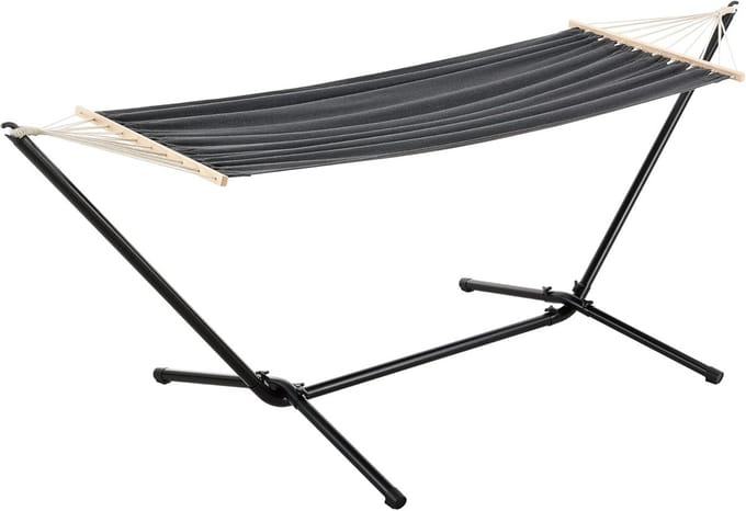 Comfortabele Hangmat met Stevig Stalen Frame voor Buiten en Binnen - Groot Ligvlak