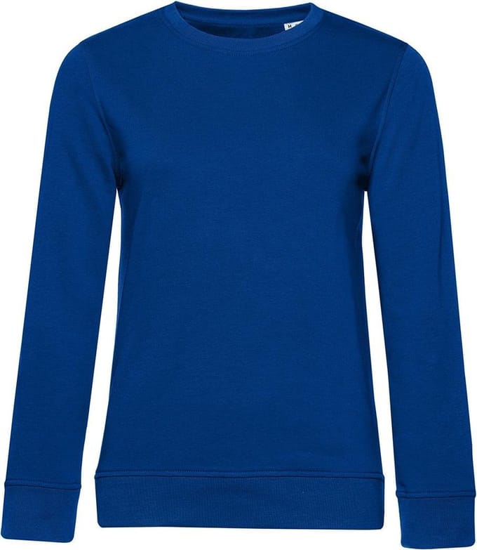 B&C Dames/dames Organic Sweatshirt (Koningsblauw)