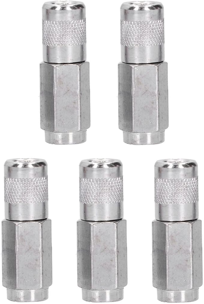 Dailygoods- Vetspuit Koppeling - 1/8" NPT - Quick Lock - Standaard Vetspuit - Platte Nozzle - Fitting Tip