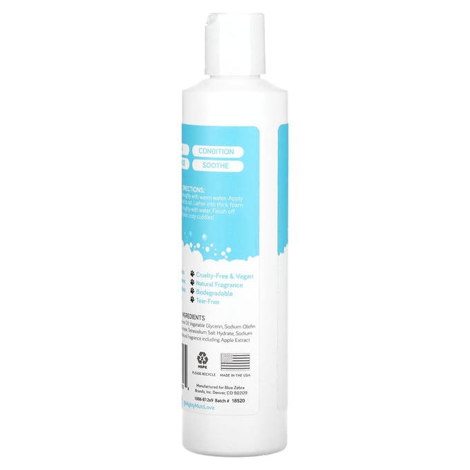 Mighty Mutt, Shampoing + Après-shampoing, pour Chiens, Brise Fraîche, 9 fl oz (266 ml) blue