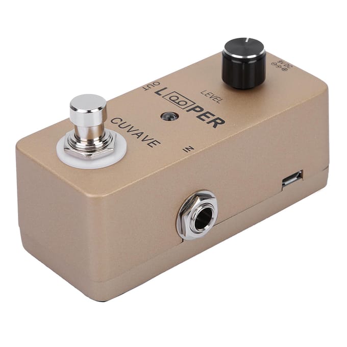 Mini Looper Pedaal Gitaar Effect Pedaal Volledig Metalen Behuizing Gitaar Accessoires beige