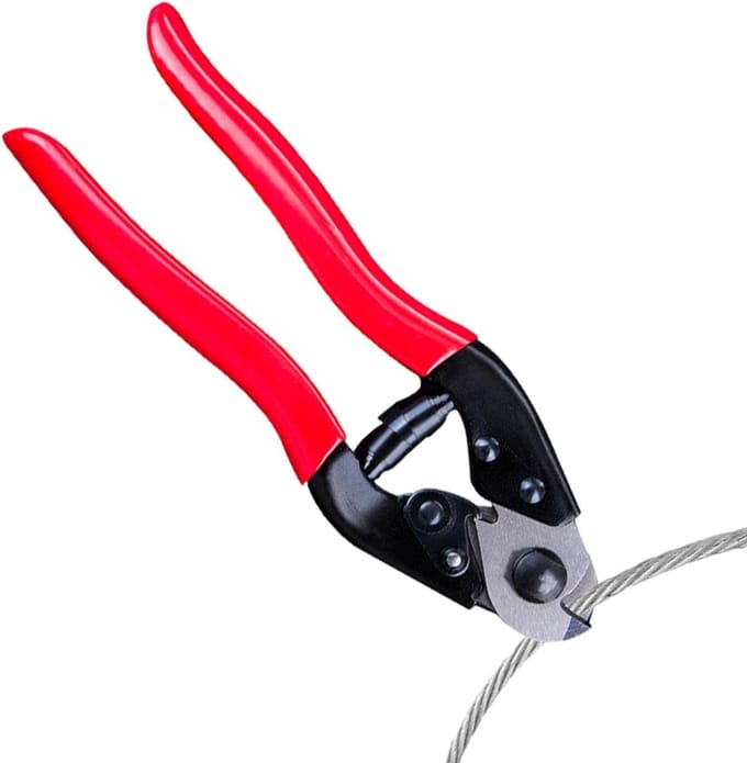 Draadkabelsnijders Set - Robuuste knipper - Klusprojecten Afwerken - Voor Staaldraad - 2 Stuks - Grijs