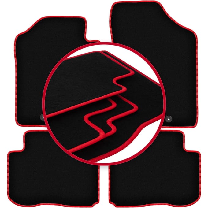 CARLUX-RED automatten voor: Kia Carens III minivan (2006-2010)