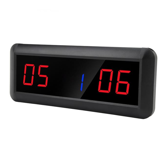 Digitaal Scorebord met Afstandsbediening LED Draagbaar Tafelmodel Elektronische Scoreteller voor Badminton black