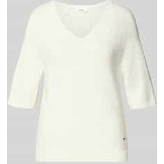 regular fit gebreide pullover van katoenmix