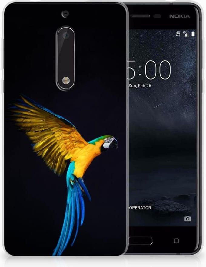 Nokia 5 TPU Hoesje Papegaai