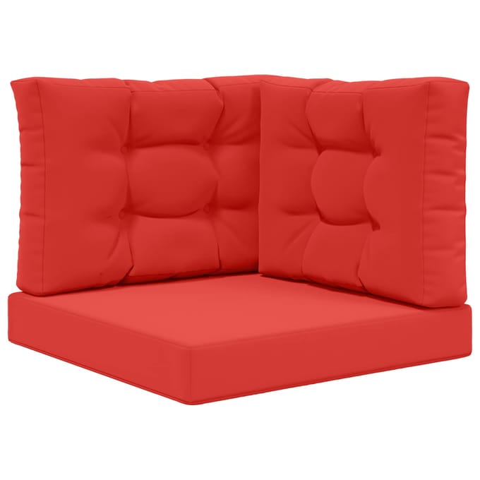 vidaXL - Buitenbankkussen - Polyester - Rood - 60 - x - 60 - cm